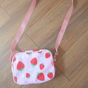 Pink Strawberry Crossbody Bag